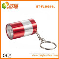 Factory Supply Small Pocket Size Aluminium 6 led mini led Flashlight Keychain
